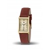 Montre LIP T18 Cadran doré bracelet cuir marron lisse