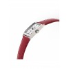 Montre LIP T18 Cadran argenté bracelet cuir rouge