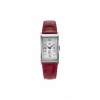 Montre LIP T18 Cadran argenté bracelet cuir rouge