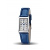 Montre LIP T18 Cadran argenté bracelet cuir vachette bleu