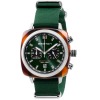 Montre Briston Clubmaster Sport Acétate Bracelet Nato Vert Anglais