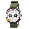 Montre Briston Clubmaster Sport Acétate Bracelet Nato Vert Militaire