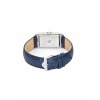 Montre LIP T24 Cadran argenté bracelet cuir bleu moyen