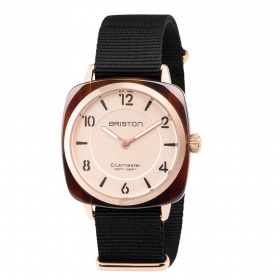 Montre Briston Clubmaster Chic Acétate Gold Cadran Champagne Rosé