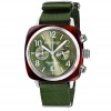 Montre Briston Clubmaster Classic Acétate Bracelet Nato Vert Olive