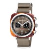 Montre Briston Clubmaster Sport Acétate Bracelet Nato Gris Taupe