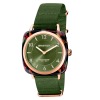Montre Briston Clubmaster Chic Acétate Bracelet Nato Vert Olive