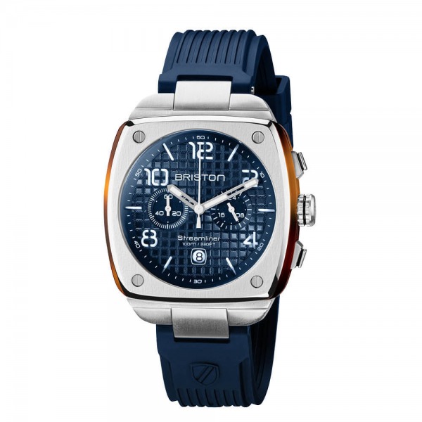 Montre BRISTON Streamliner Urban Acier & Acétate Cadran Bleu