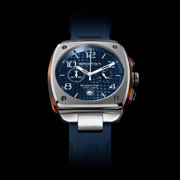 Montre BRISTON Streamliner Urban Acier & Acétate Cadran Bleu