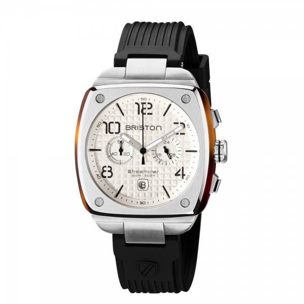 Montre BRISTON Streamliner Urban Acier & Acétate Cadran Blanc