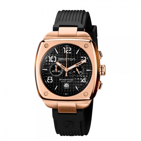 Montre BRISTON Streamliner Urban Acier Gold & Acétate Cadran Noir