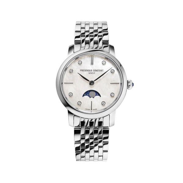 Montre Frederique Constant Slimline Ladies Moonphase Bracelet Métal