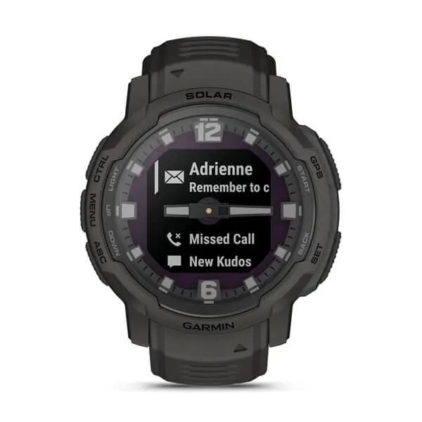 Montre Garmin Instinct Crossover Graphite Édition Solar