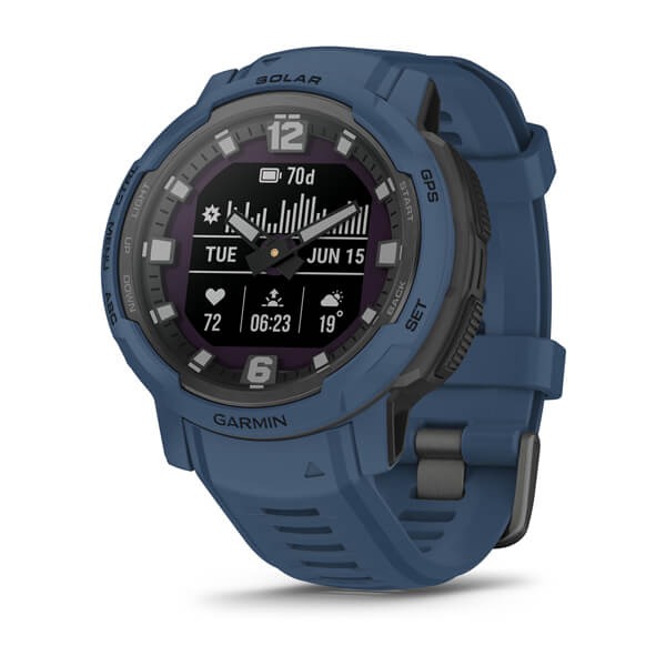 Montre Garmin Instinct Crossover Bleue Édition Solar