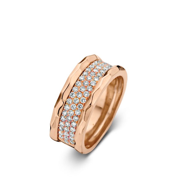 Bague One More Ischia Diamants & Or Rose