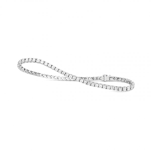Bracelet Daniel Gerard Riviere Or Blanc & Diamants 3ct