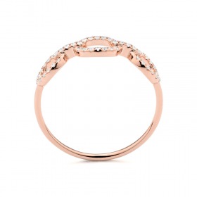 Bague Daniel Gerard Smart Link Or Rose & Diamants
