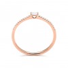 Bague Daniel Gerard Smart Baguette Or Rose & Diamants