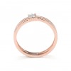 Bague Daniel Gerard Smart Baguette Or Rose & Diamants