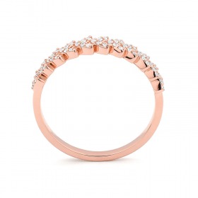 Bague Daniel Gerard Smart Spike Or Rose & Diamants