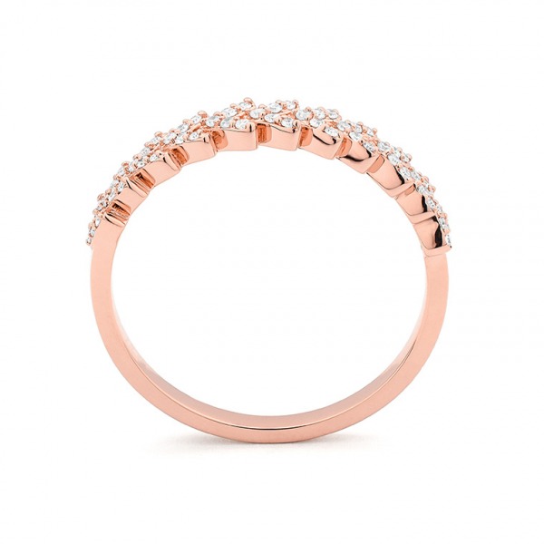 Bague Daniel Gerard Smart Spike Or Rose & Diamants