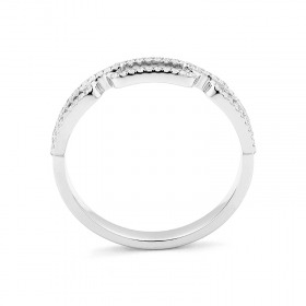 Bague Daniel Gerard Smart Link Or Blanc & Diamants