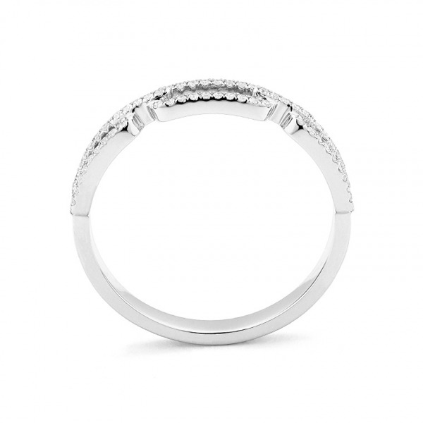 Bague Daniel Gerard Smart Link Or Blanc & Diamants