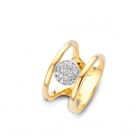 Bague One More Eolo Or Jaune et diamants Grand modèle