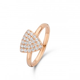 Bague One More Eolo Or Rose et diamants grand modèle