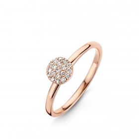 Bague One More Eolo Or Rose et diamants petit modèle