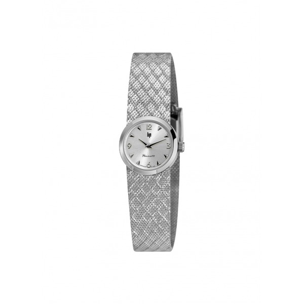 Montre LIP Henriette Grise Bracelet acier