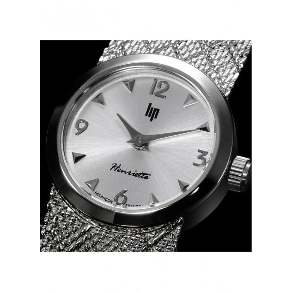 Montre LIP Henriette Grise Bracelet acier