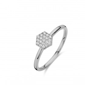 Bague One More Eolo Or Blanc et diamants petit modèle