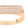 Bague Ginette NY Baguette Diamond Or Rose