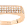 Bague Ginette NY Baguette Diamond Or Rose