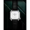 Montre MARCH LA.B Mansart Automatique Cadran White Bracelet Alligator Noir