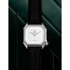 Montre MARCH LA.B Mansart Automatique Cadran White Bracelet Lézard Noir