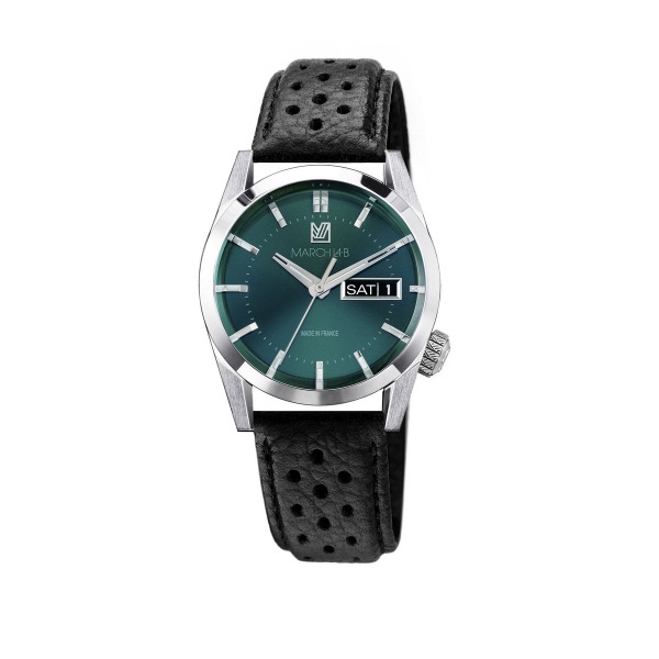 Montre MARCH LA.B AM89 Electrique Cadran Forest Bracelet Buffle