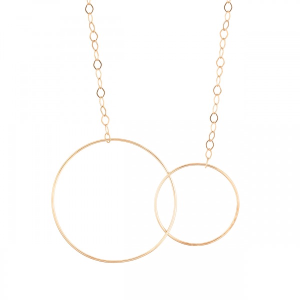 Collier Ginette NY Circle Fusion Or Rose