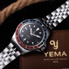 Montre Yema  Superman 500 GMT "Pepsi" Bracelet Acier