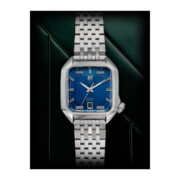 Montre MARCH LA.B AM2 Automatique 39mm Cadran Navy Bracelet Acier