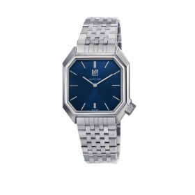 Montre MARCH LA.B Mansart Electric Navy bracelet Acier