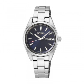 Montre Femme Seiko Classique Bracelet Métal Cadran Bleu Nuit