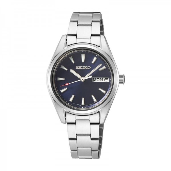 Montre Femme Seiko Classique Bracelet Métal Cadran Bleu Nuit