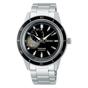 Montre Seiko Presage Automatique Cadran Noir Bracelet Acier
