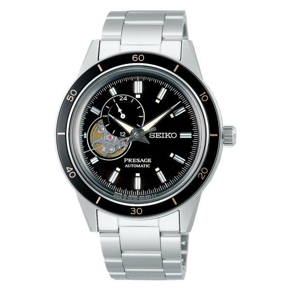 Montre Seiko Presage Automatique Cadran Noir Bracelet Acier