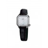 Montre MARCH LA.B Lady Mansart Electrique Cadran White Bracelet Alligator Noir