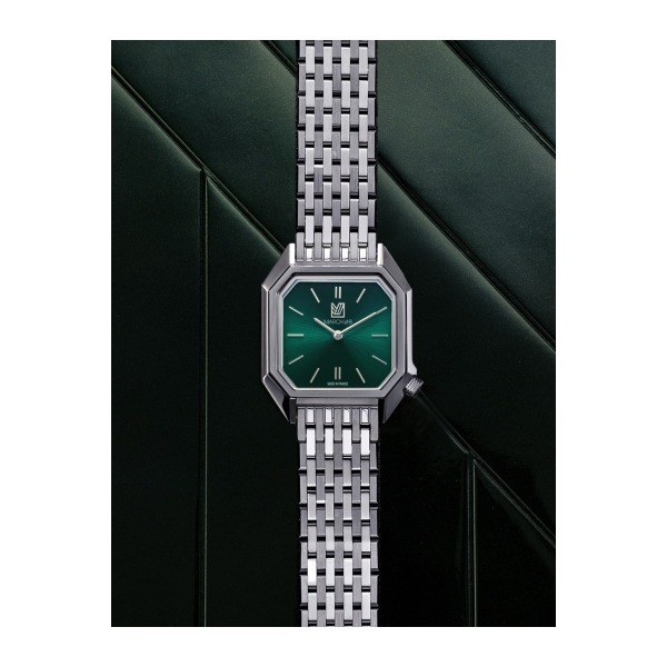 Montre MARCH LA.B Lady Mansart Electrique Cadran Forest Bracelet Acier