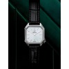 Montre MARCH LA.B Dandy Mansart Electrique Cadran White Bracelet Alligator Noir