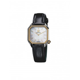 Montre MARCH LA.B Dandy Mansart Electrique Cadran Nacre Bracelet Chevreau Noir